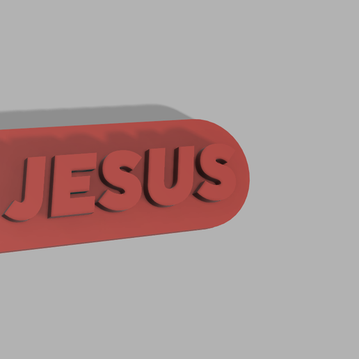 keychain jesus 3D model