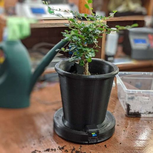 Digital flower pot - 3D model önizlemesi