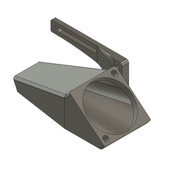 Duct_CAD2.png STL-Datei Ender 3 S1 40mm Noctua Teil Kühlung Kanal・3D-druckbare Vorlage zum herunterladen, bruneau00