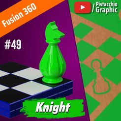 Post-Fusion.jpg #49 Caballero de ajedrez | Fusion 360 | Pistacchio Graphic