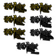 potters.png 3D MULTICOLOR LOGO/SIGN - Harry Potter Movie Titles Pack