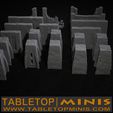 TABLETOP|AINIS WWW. TABLETOPMINIS.COM Modular Damaged Concrete Walls
