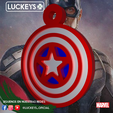 GUENOS EN NUESTRAS REDES: A ECU on tr mo) clo NE Captain America Shield Keychain