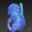 SNAG-0035.png Colorful Cosmic Beast Hook - 3D Model for Printing