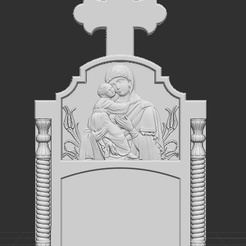 cruce-cu-maica-domnului-1.png Fichier STL cruce cu maica si copil・Design pour imprimante 3D à télécharger