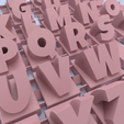 Zoom_Playful.png 3D-Datei 3D-Name aus Buchstaben - verspielte Schriftart・3D-Druckvorlage zum Herunterladen