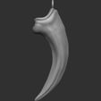 Vertical front.jpg Velociraptor claw - Necklace pendant (2 extra variations)