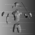 yoshimitsuparts.jpg Yoshimitsu Tekken Fan Art Statue 3d Printable