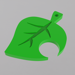 Animal-crossing.png Fichier STL Porte-clés Animal Crossing Leaf・Plan pour impression 3D à télécharger