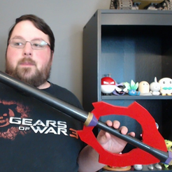 Capture d’écran 2017-01-04 à 19.53.59.png Free STL file Keyblade of the People's Hearts - Kingdom Hearts・3D printable model to download