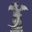 004.jpg Dragon à éclore très détaillé - Miniature imprimable en 3D