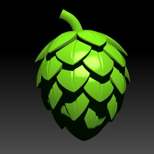Beer Hop Stilized - Lupulo 3D model