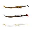 InShot_20221111_033806370.jpg Elven Swords/Scimitars | Wood Elf, Sea Elf, Higher Elf Styles | Scabbards included | By CC3D