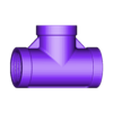 TEE 1_2''.STL Tee Threaded-1'', 1/2'', 3/4''