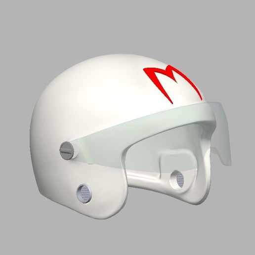 SPEED RACER HELMET / METEORO HELMET STL File for 3D printingCults