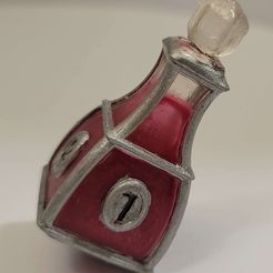 potion-D4-silver.jpg Liquid Core Health Potion Dice, D4 for D&D and other TTRPG's