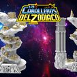 ser.jpg STL file 12 houses knights of the Zodiac・3D printing design to download