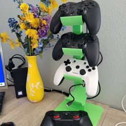 Untitled.jpg Video Game controller tower! Store and charge up to 4 controllers with this upright storage and display solution!