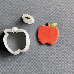 IMG_2645.jpeg Fichier STL Set de coupe-pomme avec coupe-feuille assorti・Plan à imprimer en 3D à télécharger