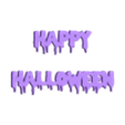 HappyHalloweenDrippy.stl Happy Halloween, Bloody, Blood Drip Letters, Bloody Letter, 2D Wall Art, Sign, Scary, Horror, Spooky