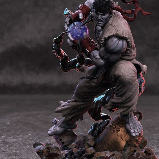 🐉 Ryu・Arquivo STL para ・Cults