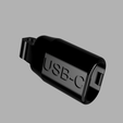Rear View.png USB-C Adapter Key Fob for Samsung (and other) phones