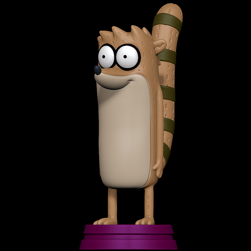 🦝 Rigby - Regular Show・ 3D File for ・Cults