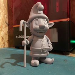 IMG_2571.jpeg Free STL file Christmas Elf・3D printing model to download