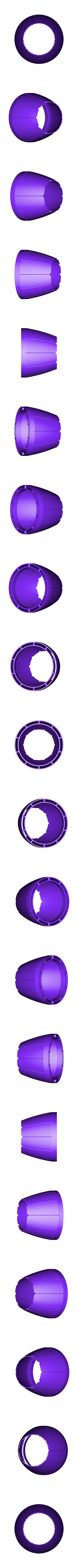 SN-AB-Out01.stl Swivel Nozzle for Jet Engine, 3 Bearing Type, [Phase 1]