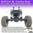MRCC_MrCrawley_Basic_11.jpg MyRCCar Mr. Crawley Basic. 1/10 RC Rock Crawler Chassis with Customizable Wheelbase from 253 to 313mm