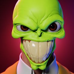 the-mask-refe.jpg STL file "The Mask" Comic Mask・3D print design to download