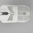 ZS-F1-Holes-White-6.png ZS-F1 3D Printed Ultra light Small for Logitech G305 based on Finalmouse Small Shape