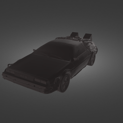 The-DeLorean-Time-Machine-render.png STL file The DeLorean Time Machine・Model to download and 3D print