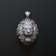 fszdf31s2zdva6sz5ef31asz5ed456eazs.jpg Lion Pendant V2 3D print model
