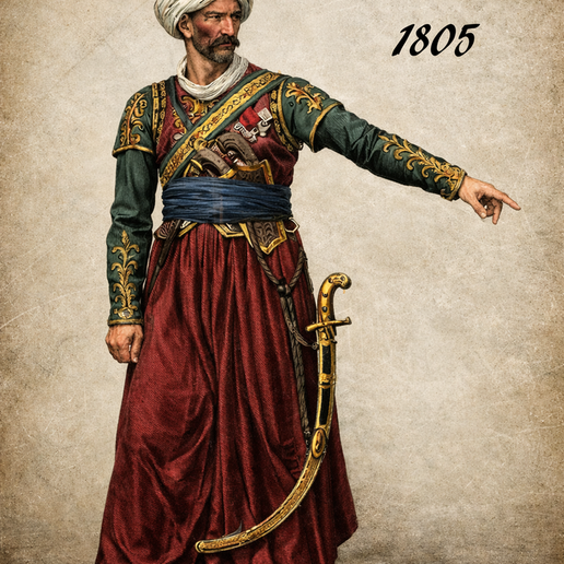 Soldat de l'empire no 34: Mameluk officer 1805