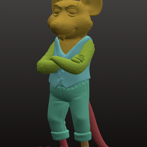 🗿 Mordecai rat-kin・ STL File for 3D printing・Cults