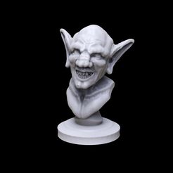 3d-printable-goblin-bust.jpg Free STL file Goblin Bust・3D printing idea to download