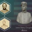 01.jpg Lewis Henry Douglass bust sculpture 3D print model