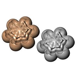 Corolla-Florentine-rosette-00.jpg STL file Corolla flower Florentine rosette onlay relief 3D print model・3D printable model to download