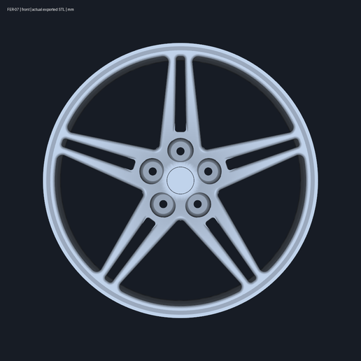 Ferrari F430 standard BBS paired-spoke decorative reconstruction