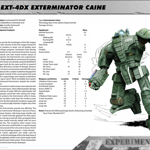 🎲 American Mecha XTRO Exterminator CAINE・Free 3D File for 3D printing・Cults