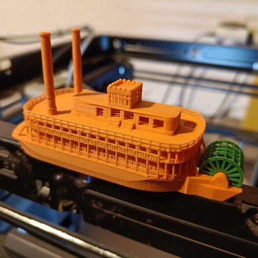 🚢 STEAMBOAT BENCHY・ STL File for 3D printing・Cults