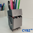 4.png PENDRIVE AND PENCIL HOLDER - ROBOT CBZOO3D