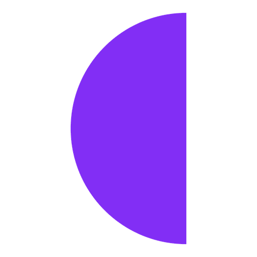 circle cut in half png