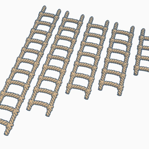 OpenForge - Rope Ladder - 28mm - 3D model önizlemesi