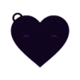 Heart_Keychain_Bottom.stl llavero en forma de corazon- san valentin-