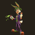 tbrender012.png JOKER BUGS BUNNY - "What's Up, Puddin'?" - 3D Print Statue