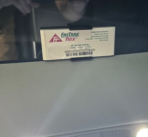 FASTRAK flex aun am FasTrak Flex Clip for Tesla