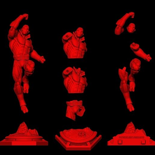 parts.jpg Fan Art - Allen der Alien aus INVINCIBLE - Statue