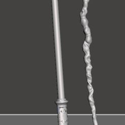 cane and Sabre.jpg 3D file Emporer Palpatine Accessories・3D print model to download